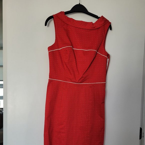 Cutest polka dots retro sleeveless dress - Picture 2 of 7